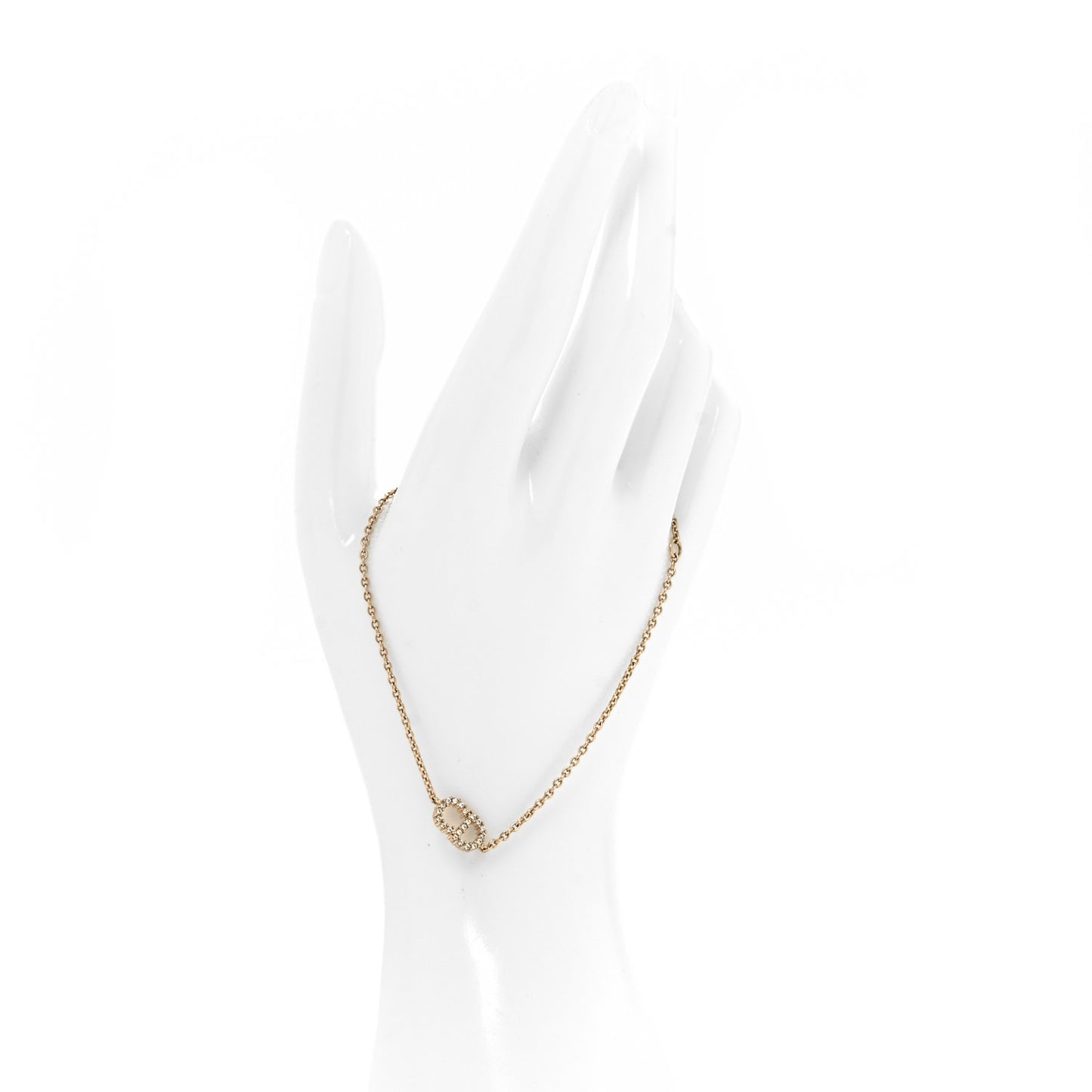 Metal Crystal Clair D Lune Bracelet Gold