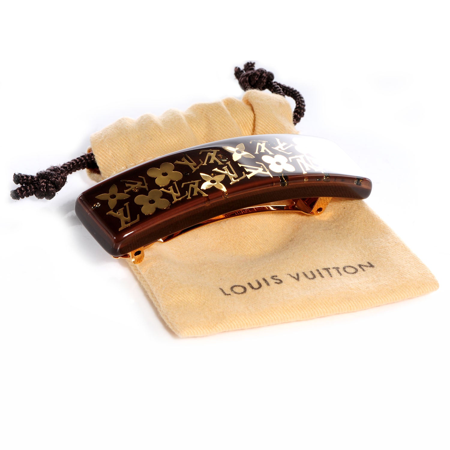 Louis Vuitton Inclusion Barrette GM Brown 6 of 6