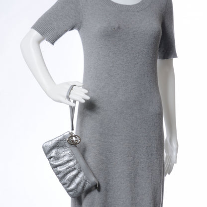 Gucci Guccissima New Britt Wristlet Silver 2 of 8