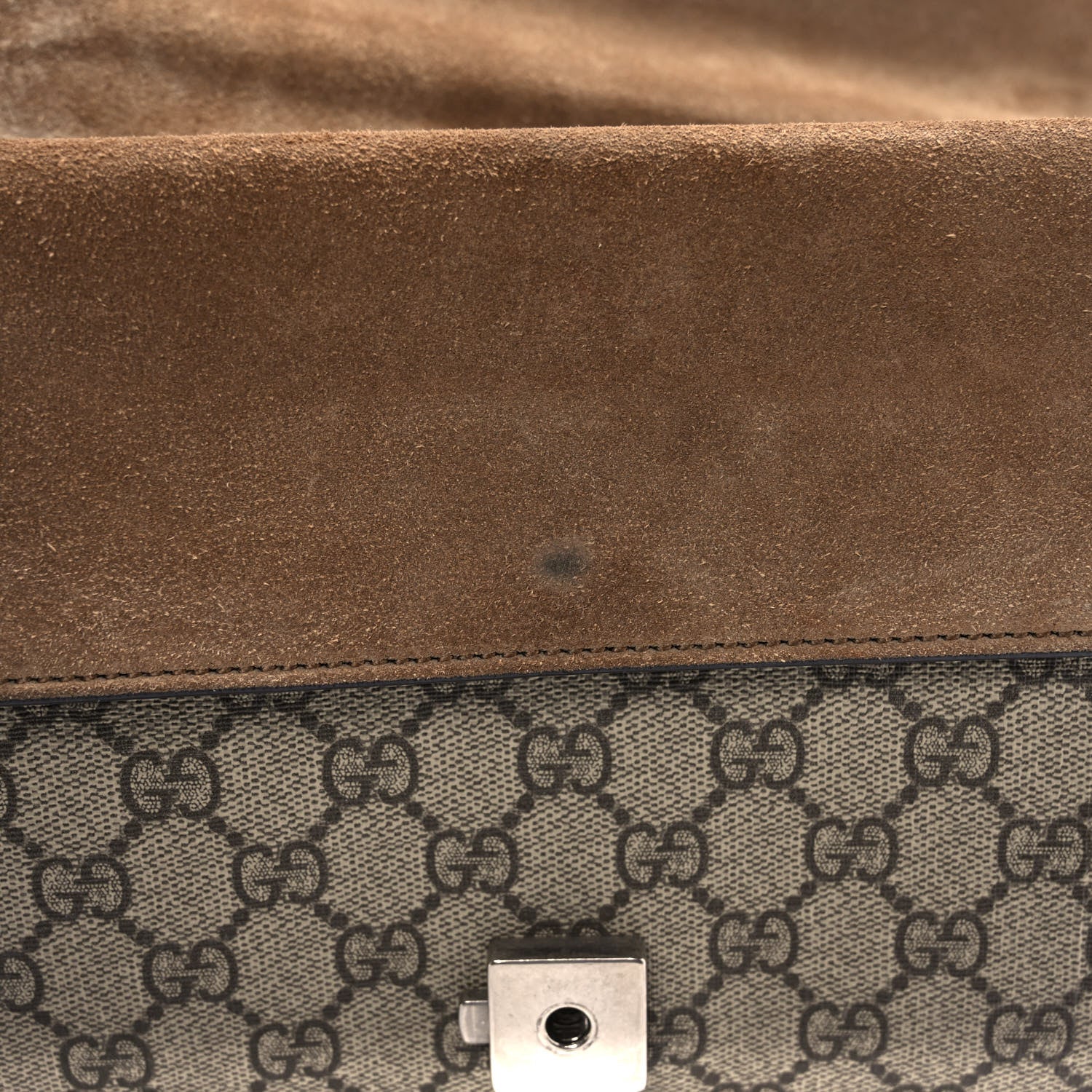 Gucci GG Supreme Monogram Small Dionysus Shoulder Bag Taupe 10 of 11