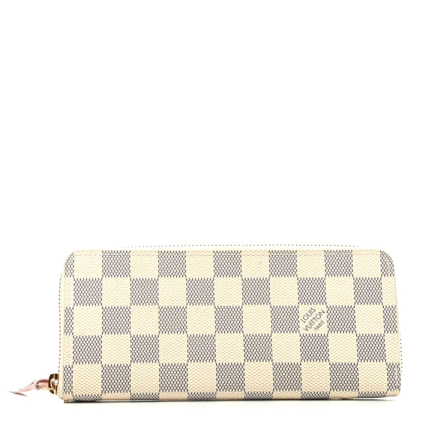 Damier Azur Clemence Wallet Rose Ballerine