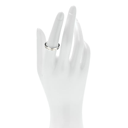 Gucci Sterling Silver Narrow GucciGhost Hamlet Skull Ring 54 7 2 of 5