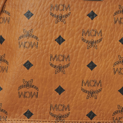 MCM Visetos Medium Stark Backpack Cognac 14 of 15