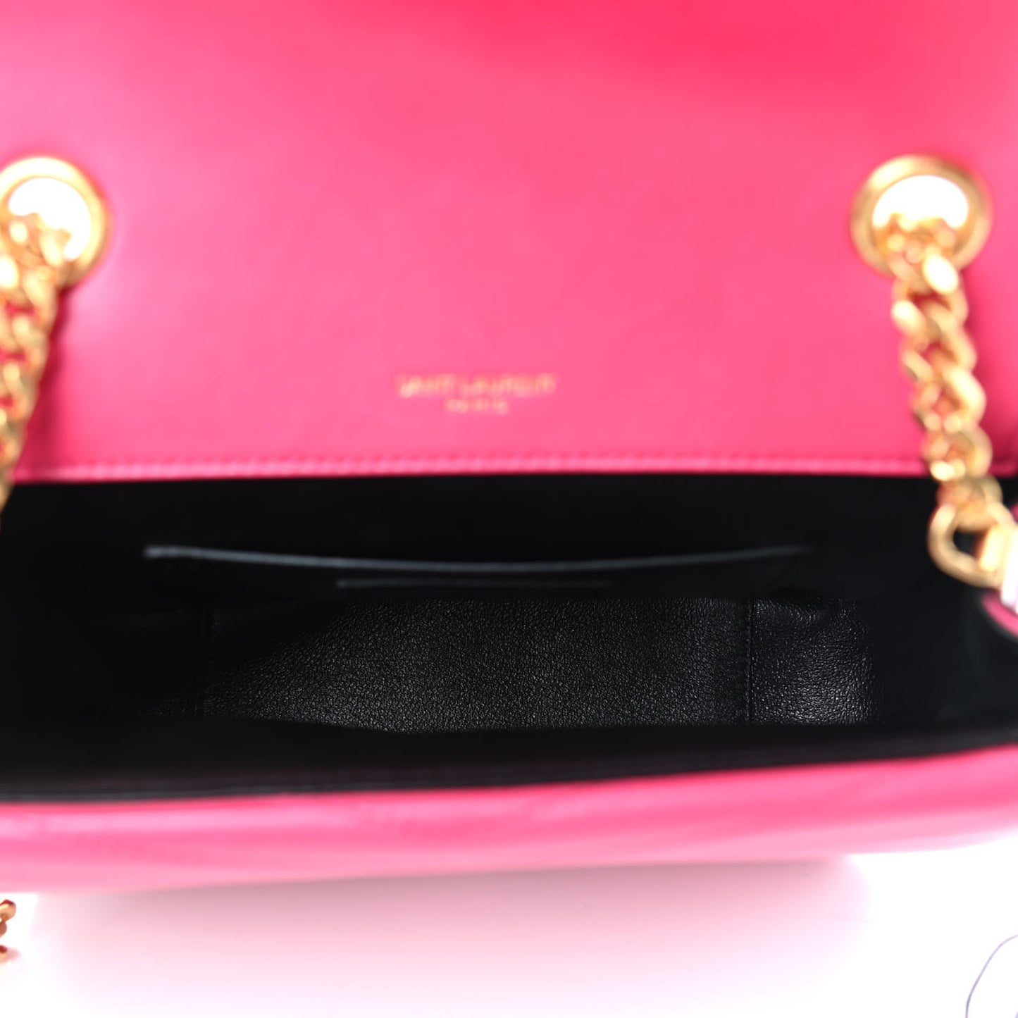 Lambskin Matelasse Chevron Monogram Small Sulpice Bag Fuchsia