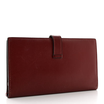 Hermes Box Bearn Gusset Wallet Rouge H 3 of 11