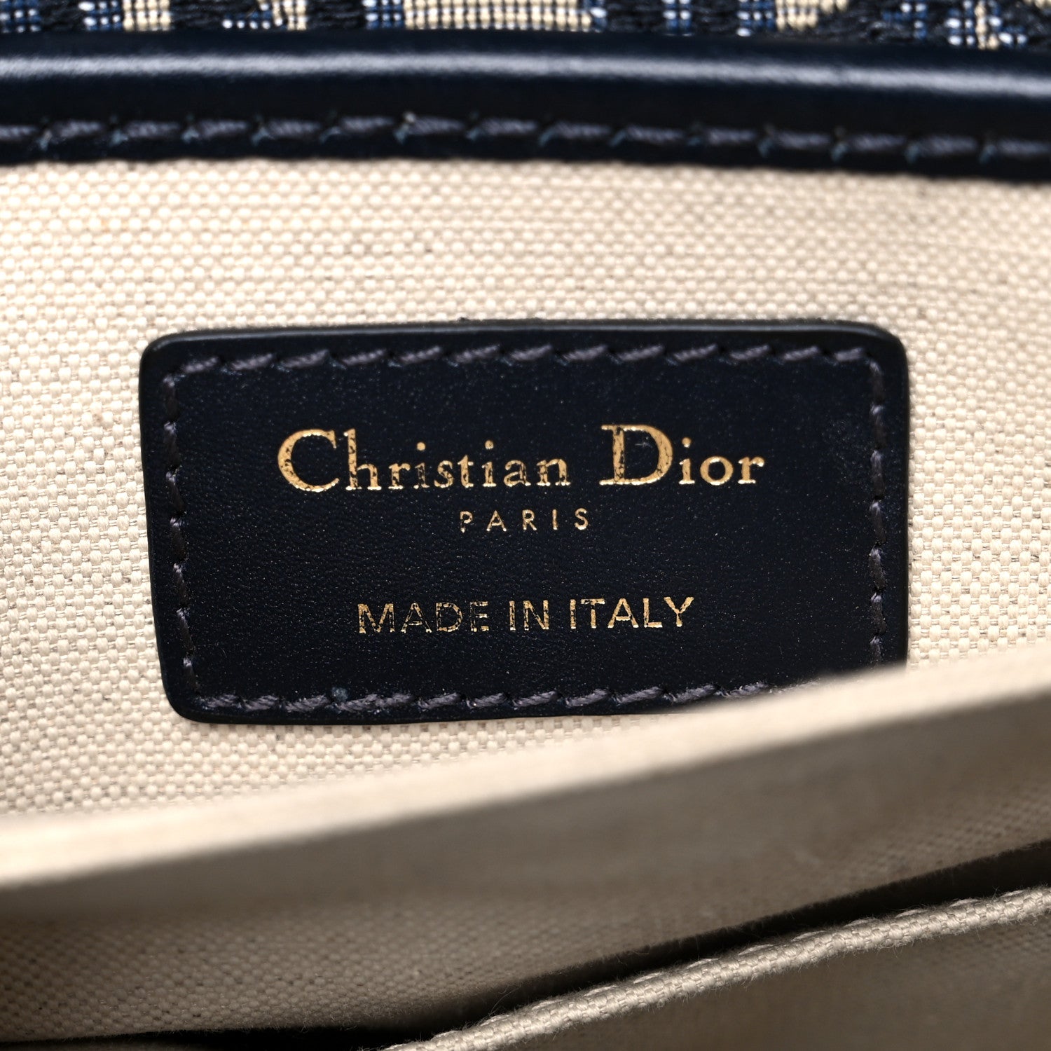 Christian Dior Oblique Square DiorAddict Flap Navy Blue 6 of 18
