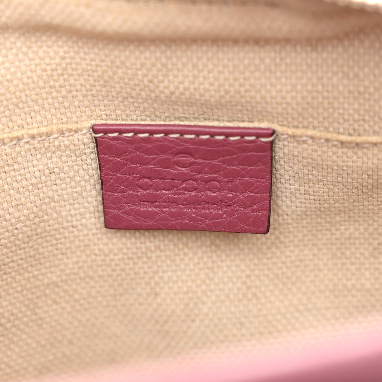 Pebbled Calfskin Small Soho Disco Bag Peonia Flower