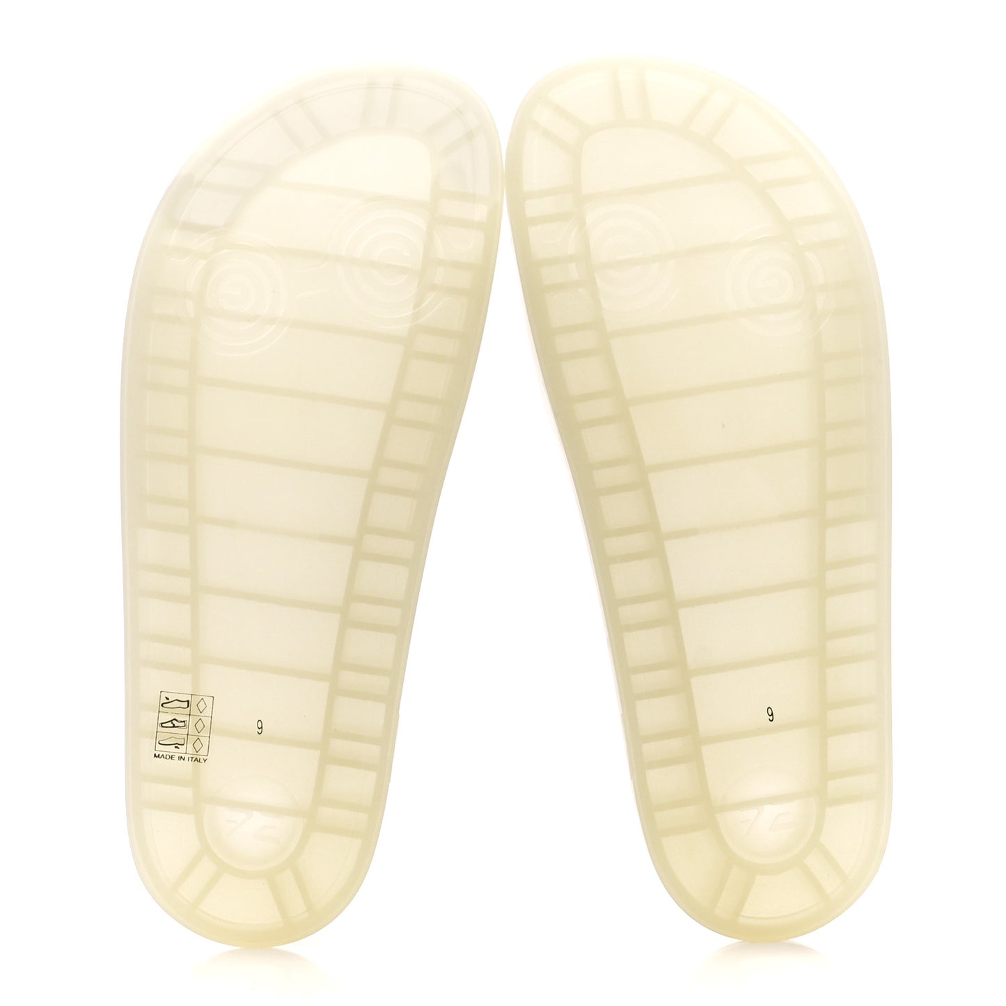 Rubber Mens Pursuit Slide Sandals 9 Transparent