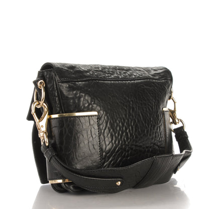 Givenchy Pebbled Lambskin Melancholia Shoulder Bag Black 3 of 7