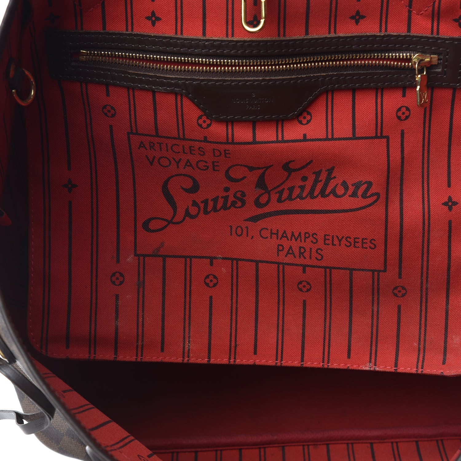 Louis Vuitton Damier Ebene Neverfull MM 9 of 11
