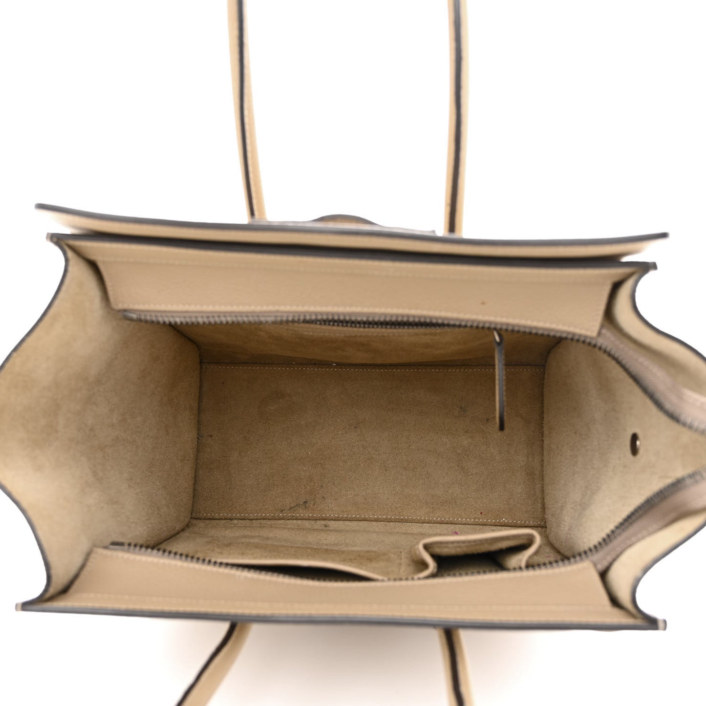 Drummed Calfskin Micro Luggage Dune