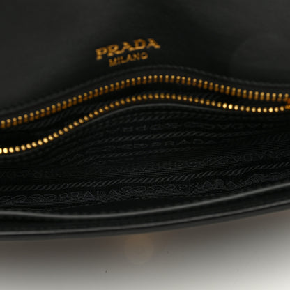Prada Saffiano Flap Shoulder Bag Black 5 of 9