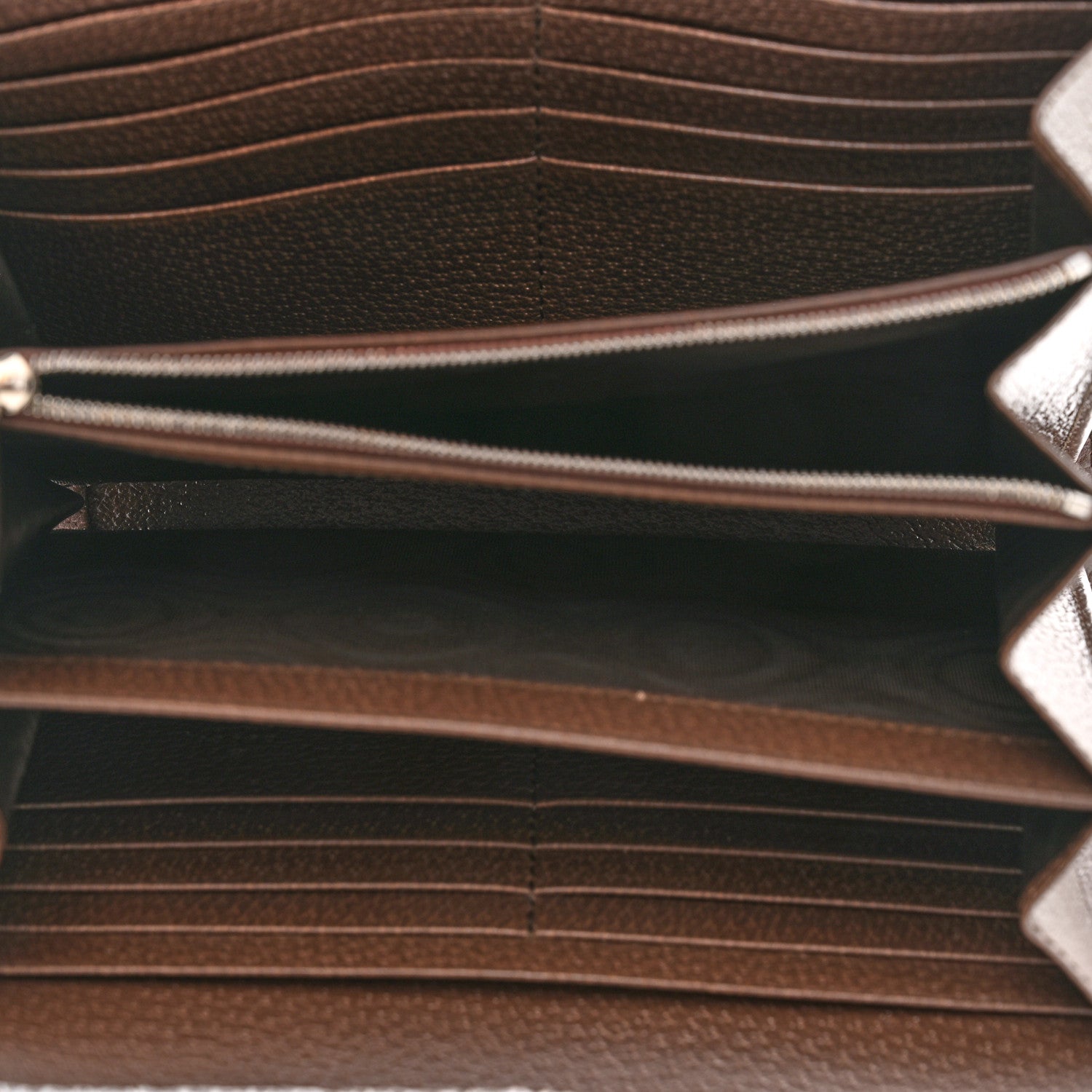 Gucci Monogram Jumbo GG Textured Dollar Calfskin Mini Dionysus Chain Wallet Camel Ebony New Acero 5 of 10