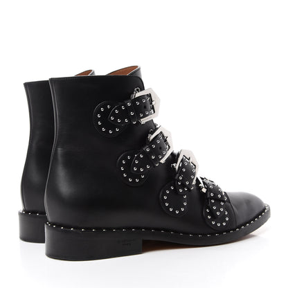 Givenchy Calfskin Studded Prue Buckle Bootie 39.5 Black 4 of 10