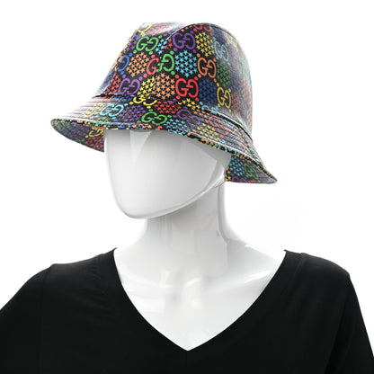 Gucci GG Supreme Monogram Psychedelic Fedora Hat M Multicolor 2 of 11