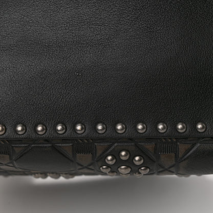 Christian Dior Calfskin Studded Flower Medium Lady Dior Black 11 of 11