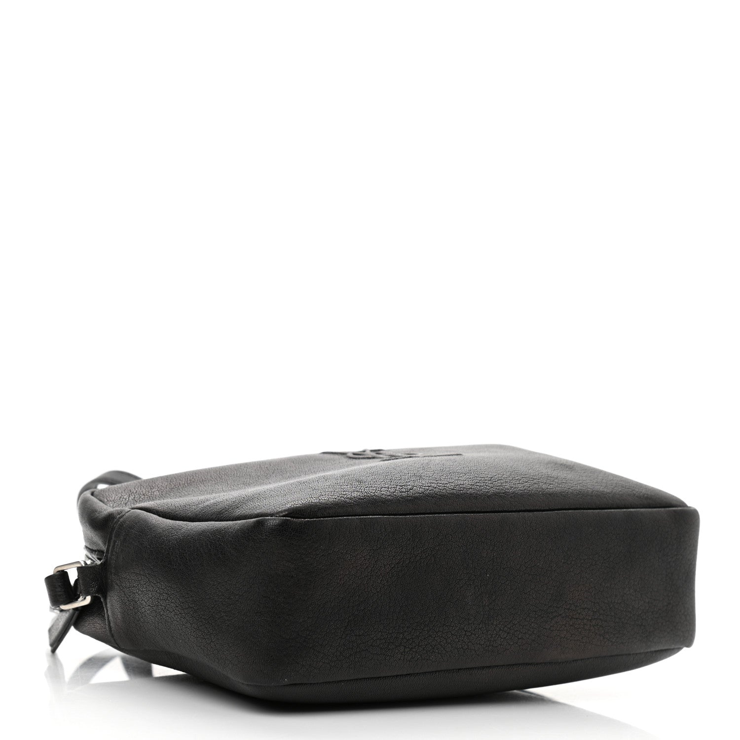 Saint Laurent Lambskin Monogram Embossed Small Lou Camera Bag Black 4 of 18