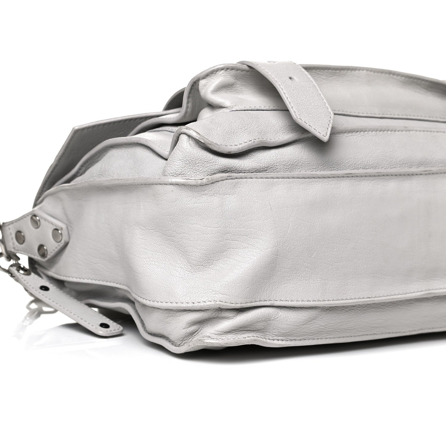 Proenza Schouler Lambskin Medium PS1 Satchel Pale Steel 9 of 15