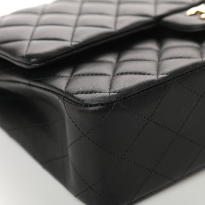 Chanel Lambskin Quilted Medium Double Flap Black 9 of 17