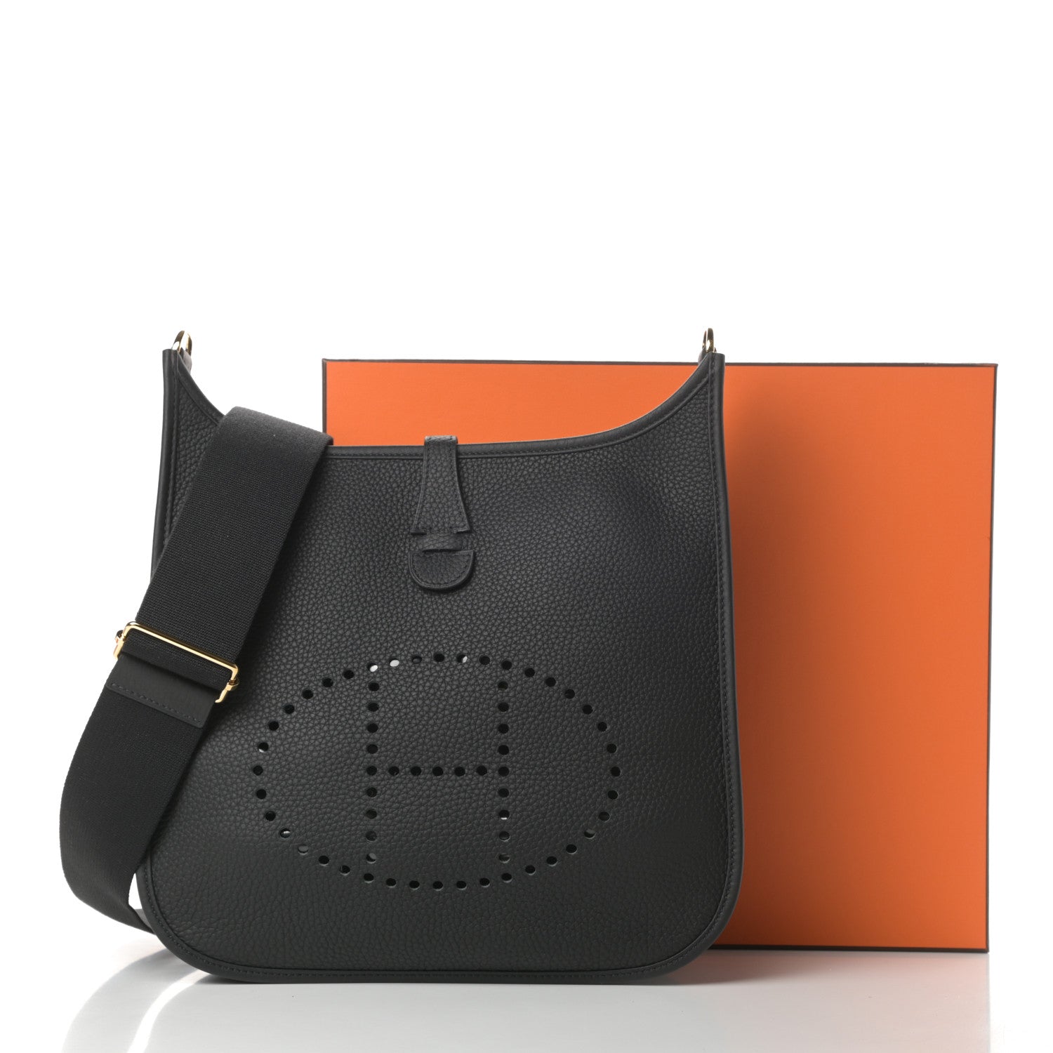 Hermes Taurillon Clemence Evelyne III PM Black 11 of 11