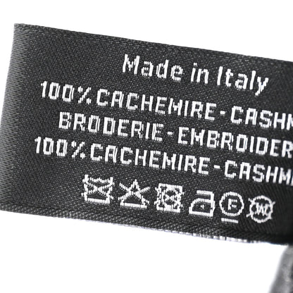 Chanel Wool Cashmere CC Beanie Hat Black White 6 of 6