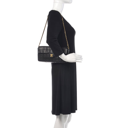 Chanel Lambskin East West Chocolate Bar Flap Black 2 of 15