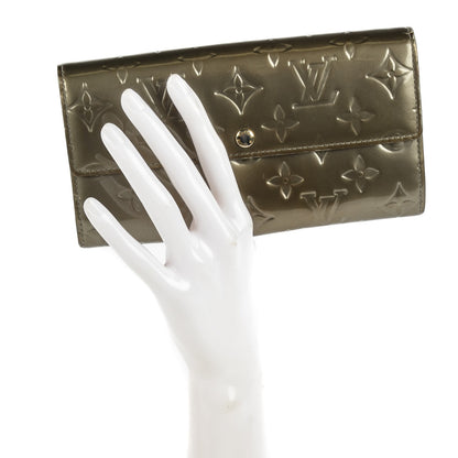 Louis Vuitton Vernis Sarah Wallet Gris Art Deco 2 of 7