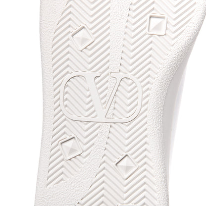 Valentino Garavani Calfskin Womens Backnet Sneakers 37 White Orange Fluo 6 of 10