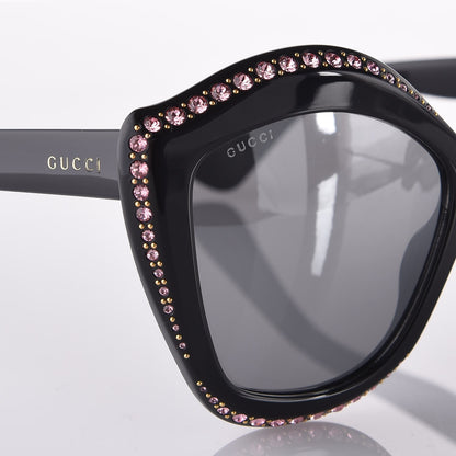 Gucci Crystal Cat Eye GG0118S Sunglasses Black 4 of 6