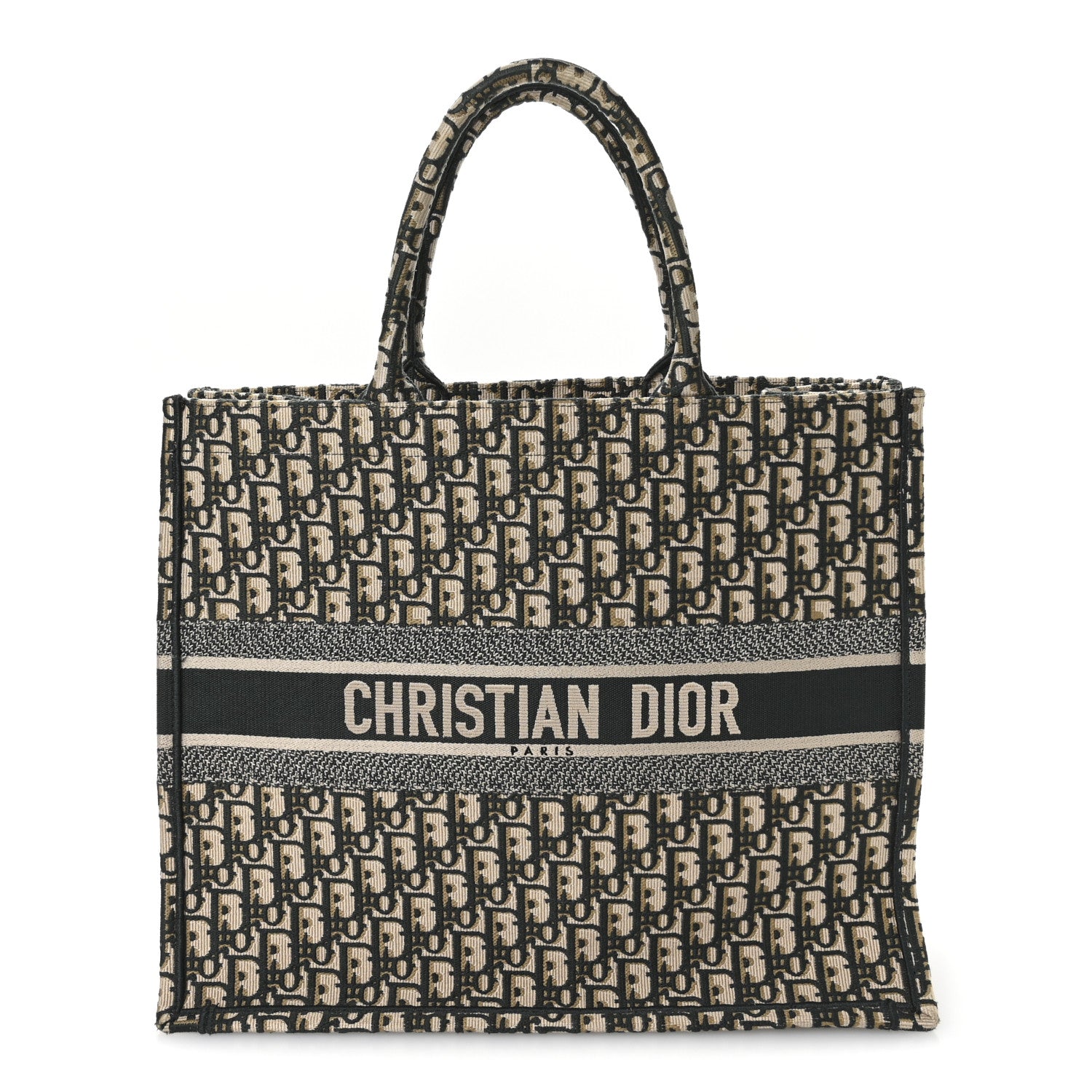 Christian Dior Oblique Large Book Tote Vert Multicolor 1 of 10