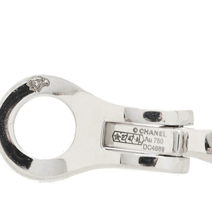 Chanel 18K Yellow White Gold Diamond Coco Crush Earrings 4 of 5