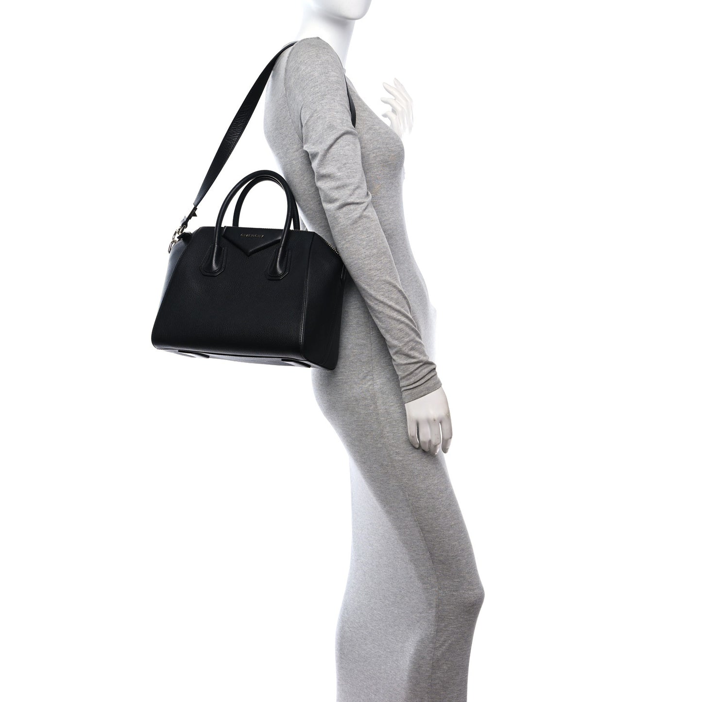 Sugar Goatskin Small Antigona Black