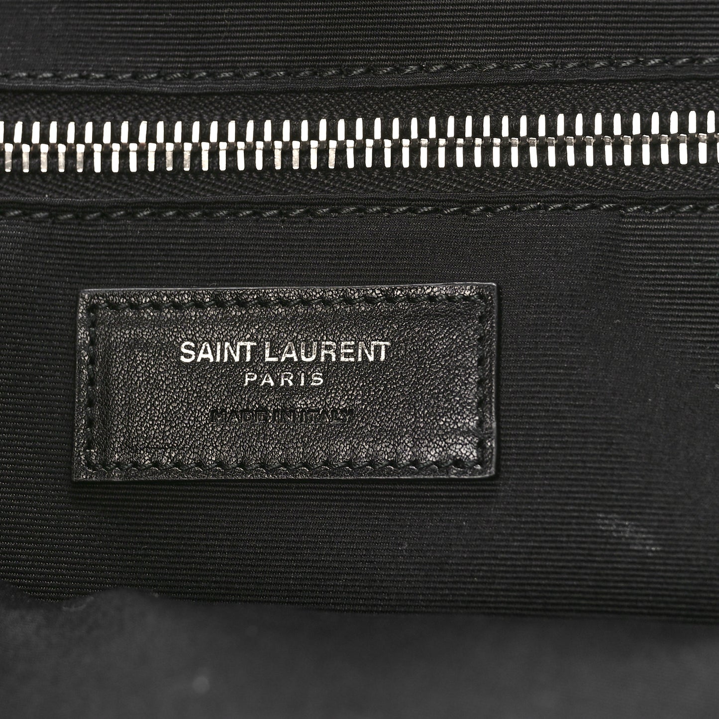 Raffia Linen Calfskin Small Rive Gauche Tote Black