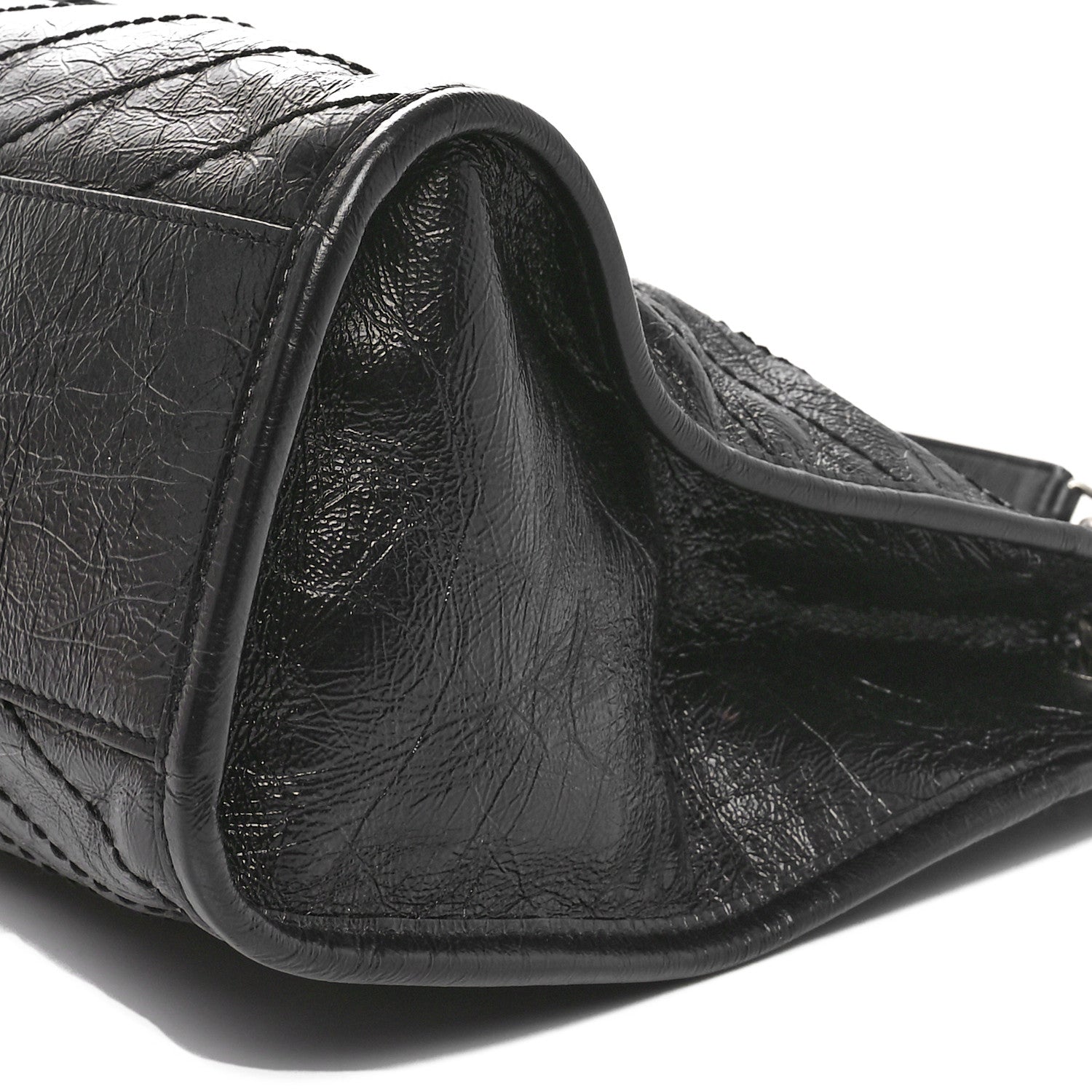 Saint Laurent Crinkled Calfskin Matelasse Monogram Medium Niki Shopper Tote Black 10 of 10