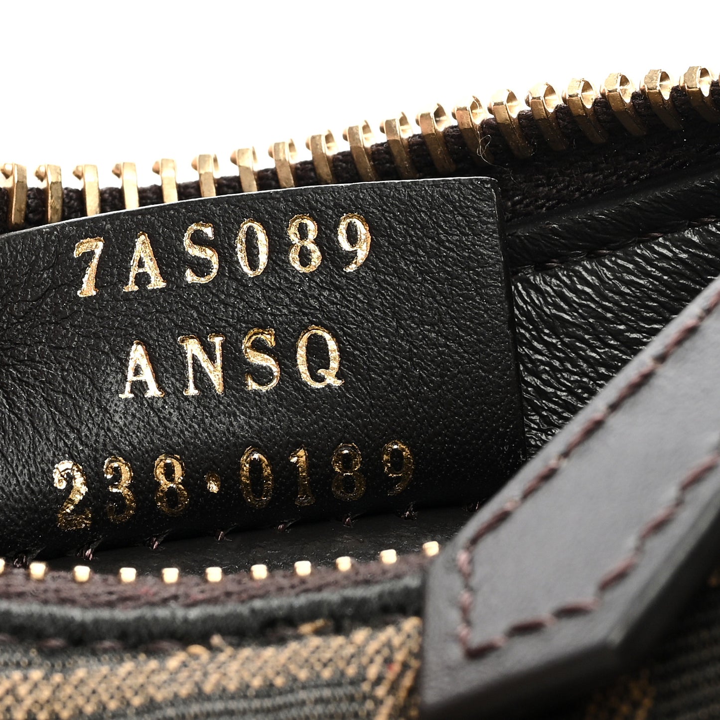 Fabric Jacquard FF 1974 Nano Fendigraphy Hobo Charm Tobacco Moro