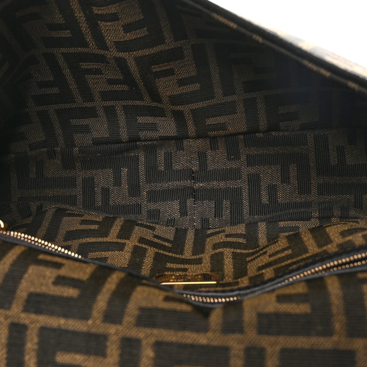 Fabric Jacquard FF 1974 Medium Baguette Tobacco Moro Black