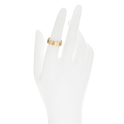 Cartier 18K Yellow Gold 5.5mm LOVE Ring 53 6.5 2 of 5
