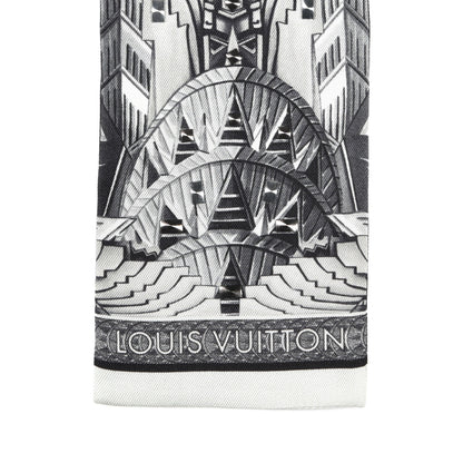 Louis Vuitton Silk Monogram Buildings Bandeau Black 3 of 3