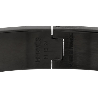 Hermes Matte Enamel Narrow Clic Clac HH Bracelet T4 So Black 4 of 4
