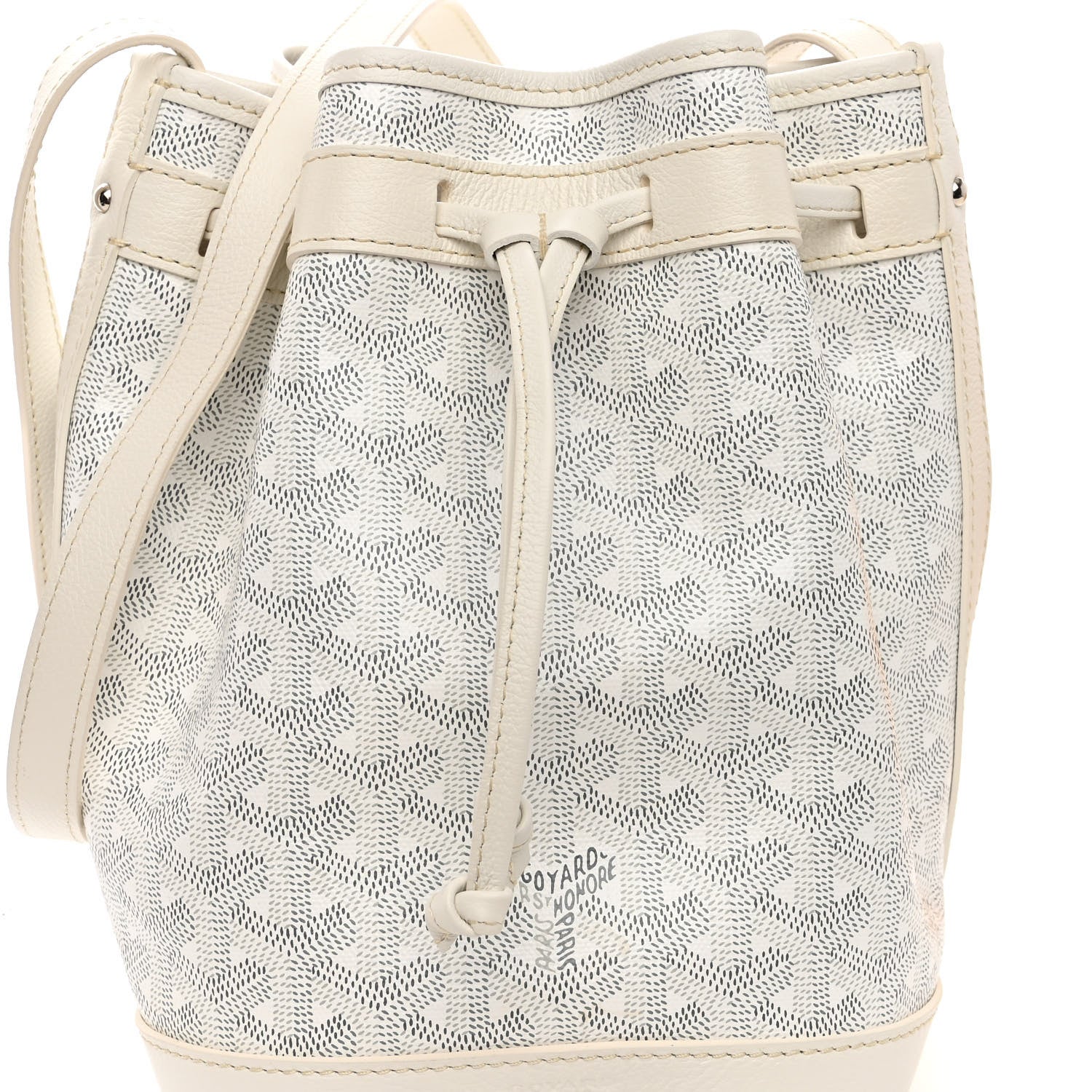 Goyard Goyardine Petit Flot Bucket Bag PM White 6 of 9