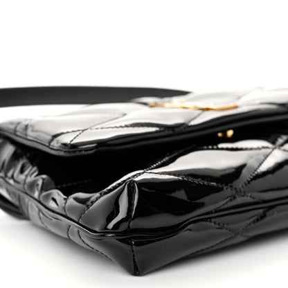 Saint Laurent Patent Quilted Le 57 Diamond Shoulder Bag Black 7 of 8