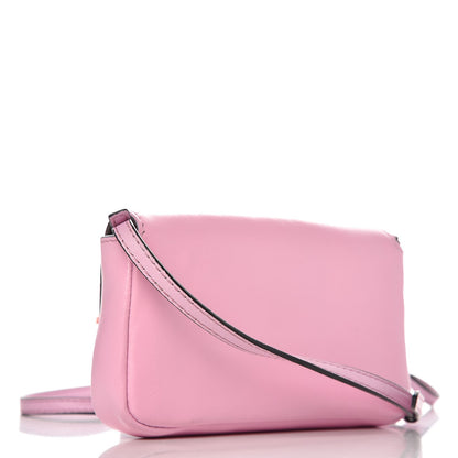 Fendi Nappa Rabbit Fox Fur Micro Buggie Baguette Lavanda 3 of 7