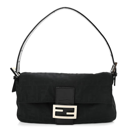 Fendi Nylon Zucca Baguette Black 1 of 9