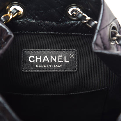 Chanel Aged Calfskin Quilted Small Gabrielle Backpack Black 6 of 10