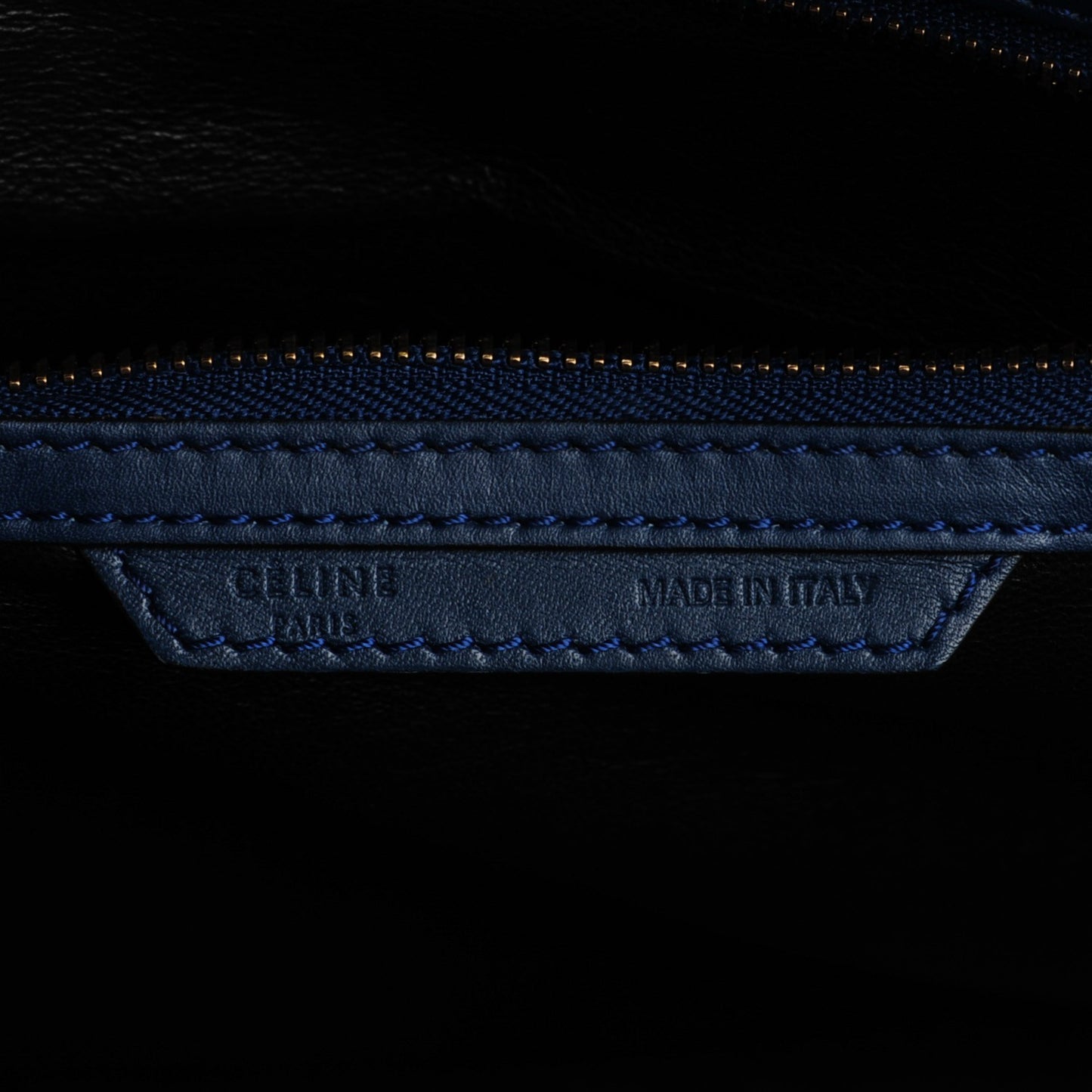 Smooth Calfskin Mini Bi Color Luggage Ocean Blue