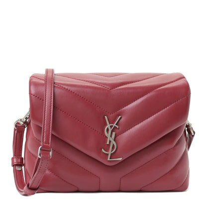 Saint Laurent Calfskin Y Quilted Monogram Toy Loulou Crossbody Bag New Lipstick 1 of 11