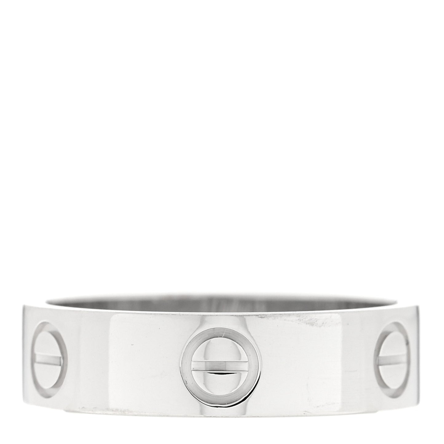 18K White Gold 5.5mm LOVE Ring 58 8.25
