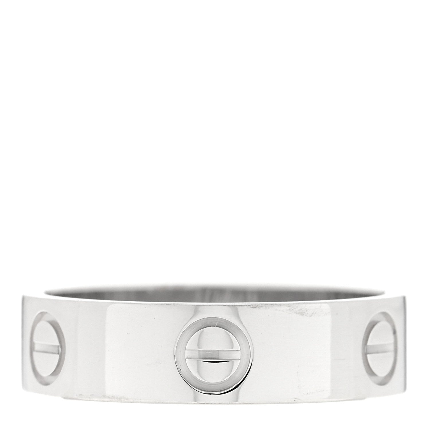 Cartier 18K White Gold 5.5mm LOVE Ring 58 8.25 3 of 5