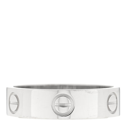 Cartier 18K White Gold 5.5mm LOVE Ring 58 8.25 3 of 5