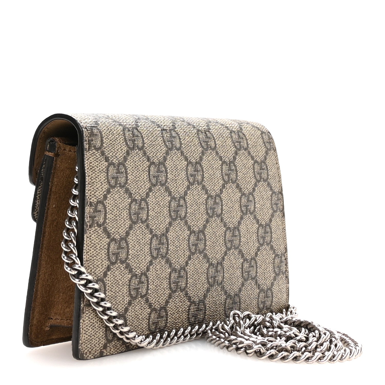 Gucci GG Supreme Monogram Super Mini Dionysus Shoulder Bag Taupe 3 of 10